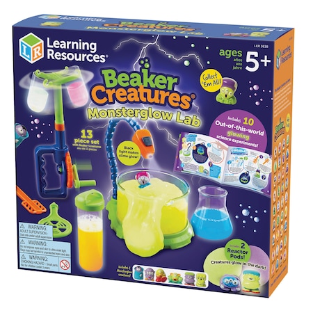 Learning Resources Beaker Creatures Monster Glow Lab 3838